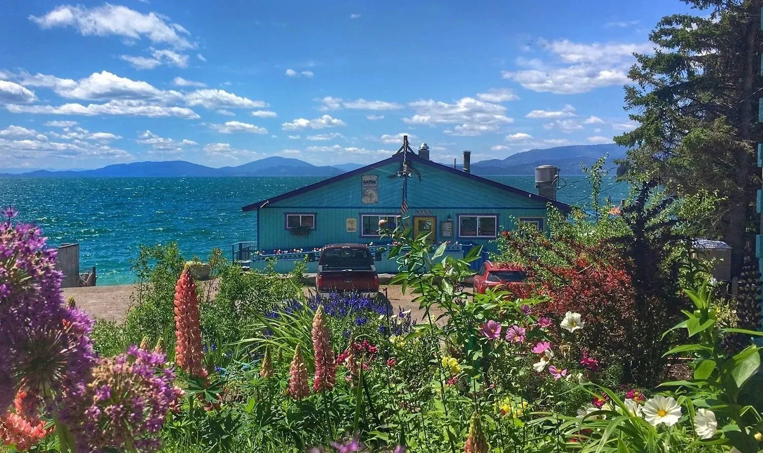 View of The Raven Bar and Grill on Flathead Lake