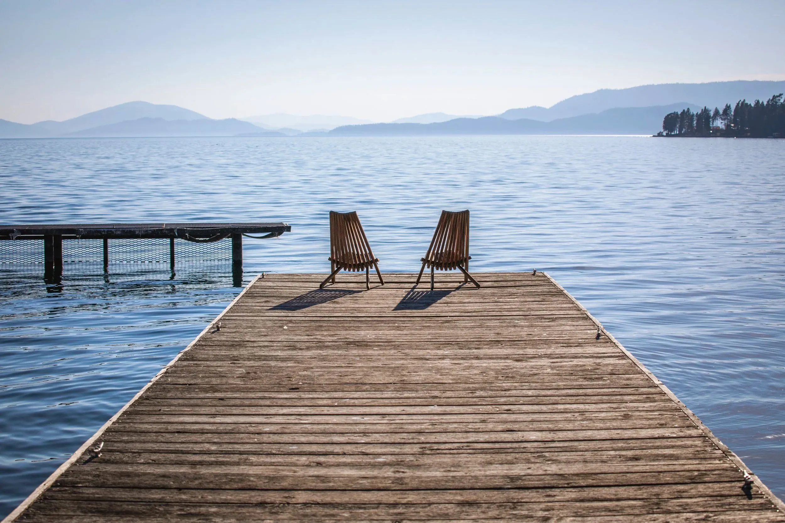 Flathead Lake and The Sitting Duck's outdoor deck photo 8