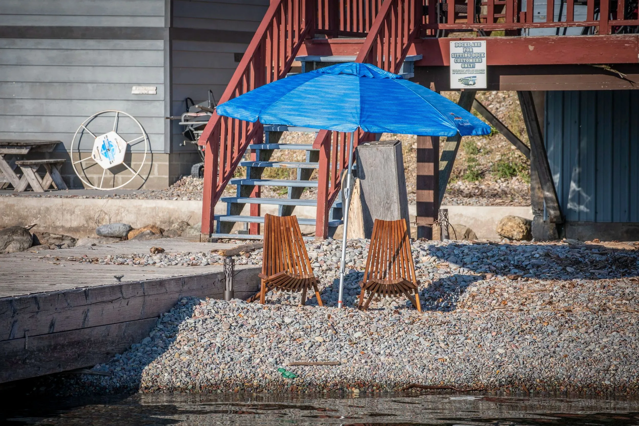 Flathead Lake and The Sitting Duck's outdoor deck photo 20