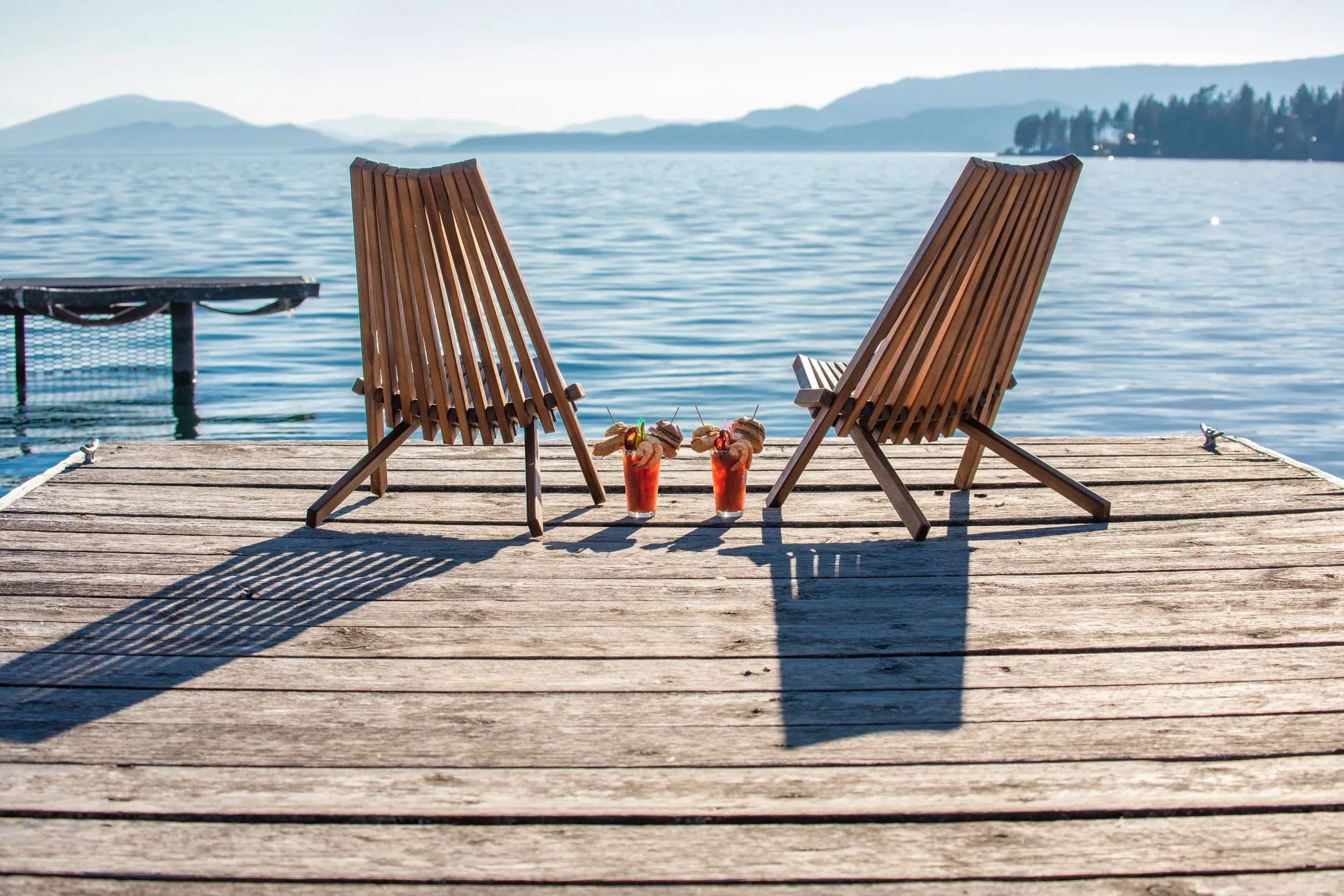 Flathead Lake and The Sitting Duck's outdoor deck photo 7