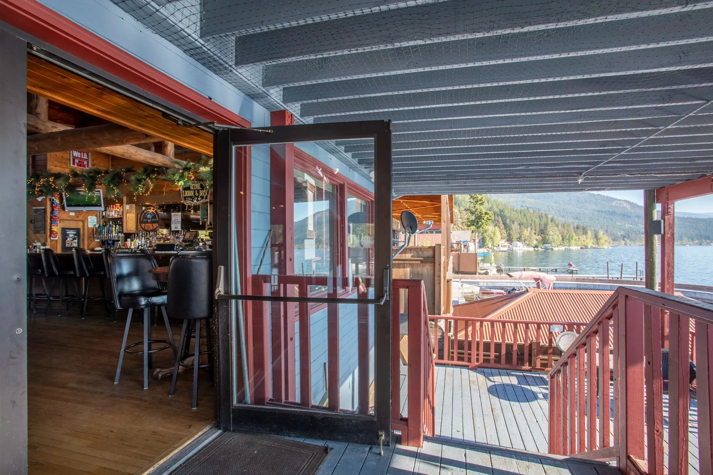 Flathead Lake and The Sitting Duck's outdoor deck photo 13