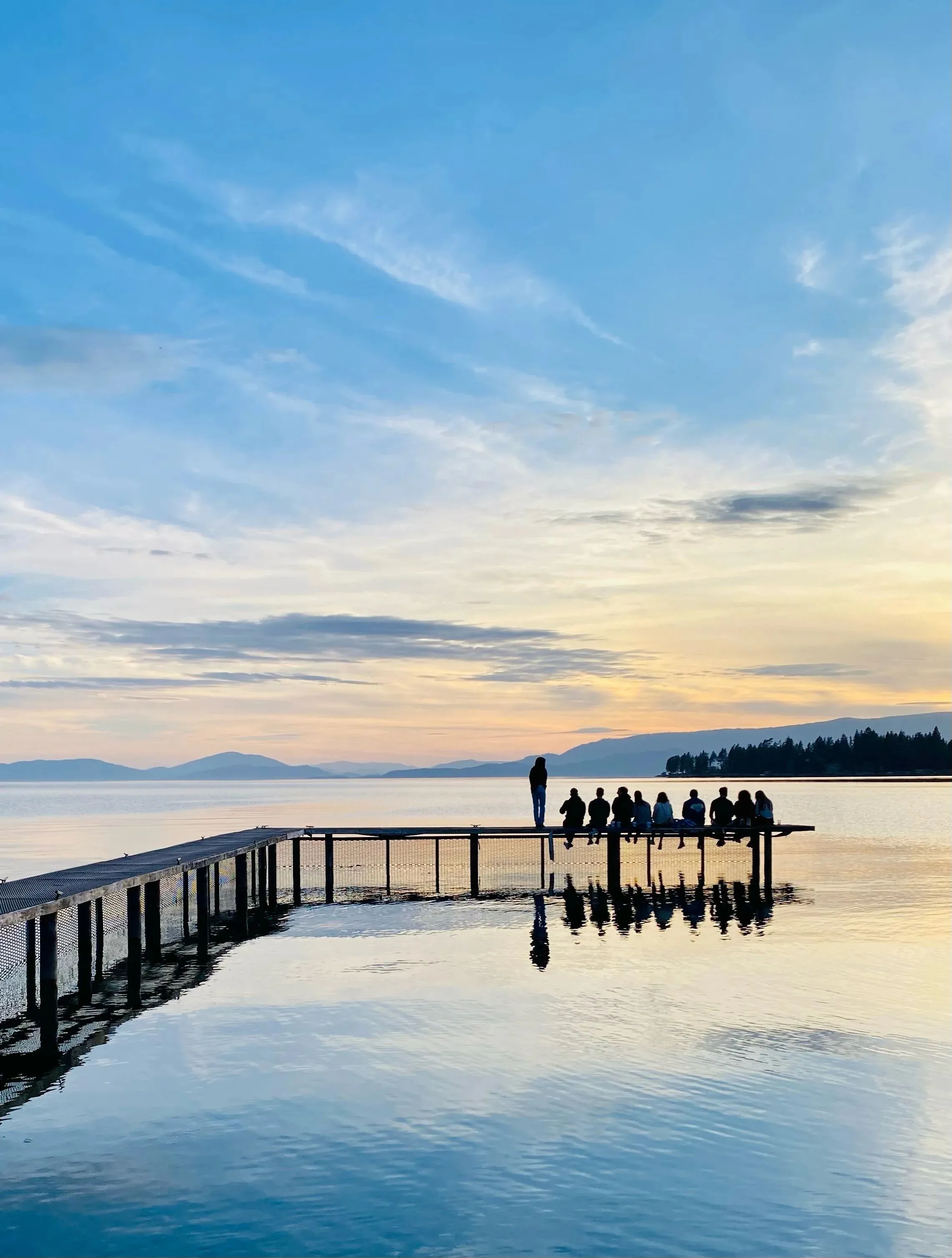 Flathead Lake and The Sitting Duck's outdoor deck photo 1