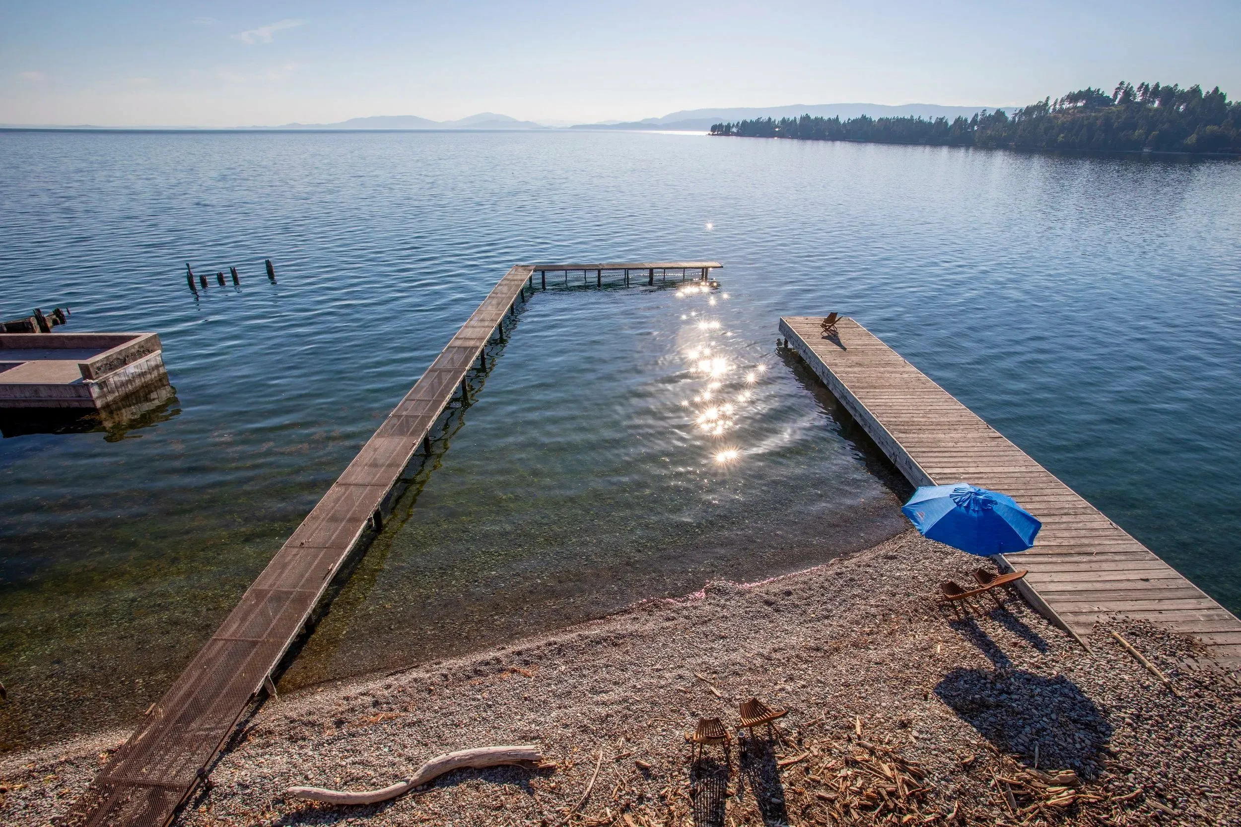 Flathead Lake and The Sitting Duck's outdoor deck photo 2